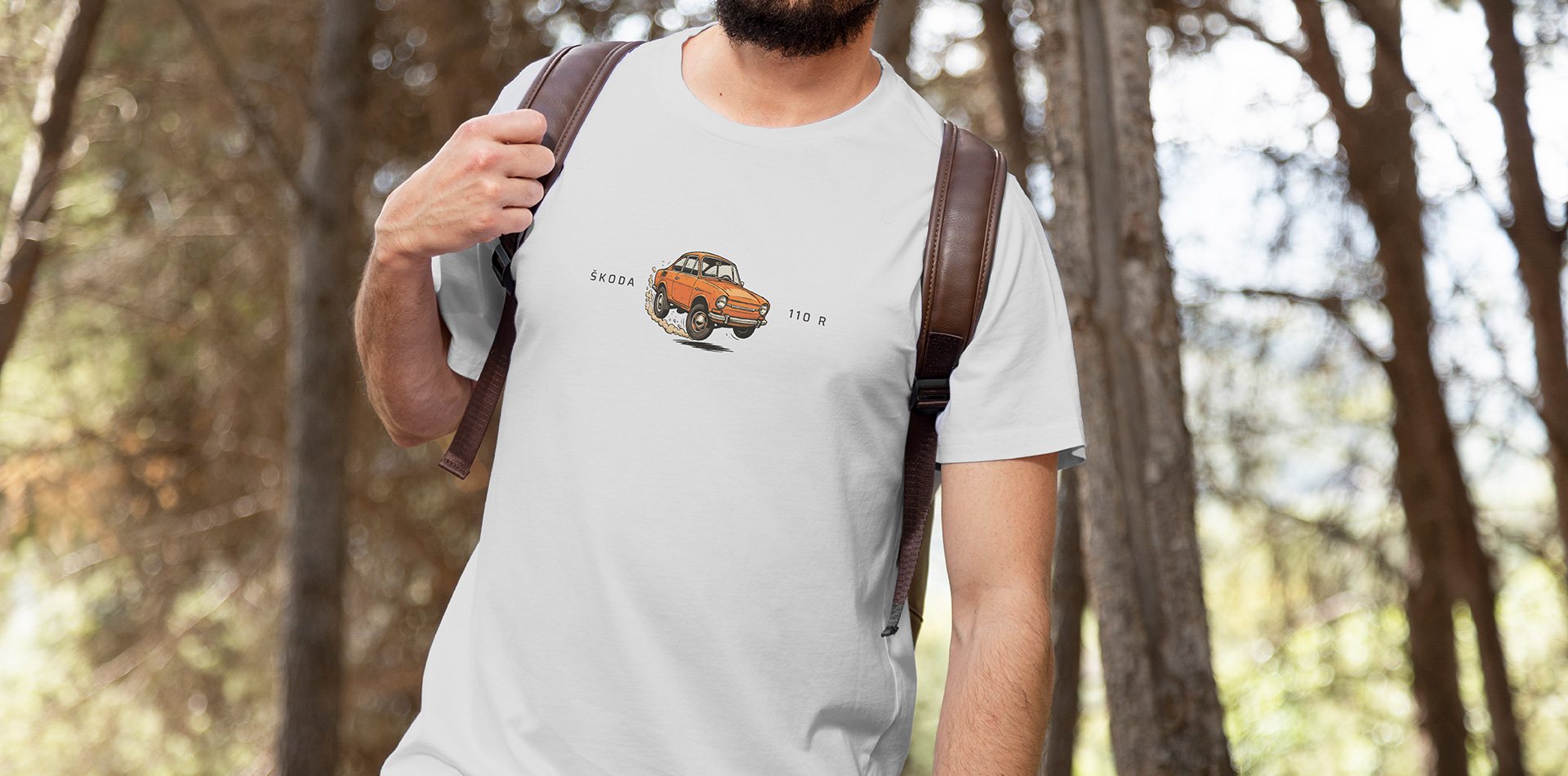 Design T-Shirt Škoda 110R – The Legendary Coupé on Your Chest